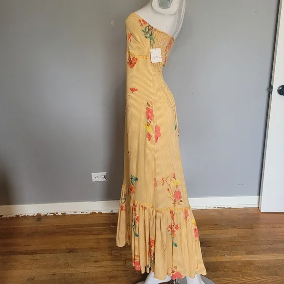Free People Rosie Posie Midi Dress, BNWT with flaw, Size L - Picture 5 of 11